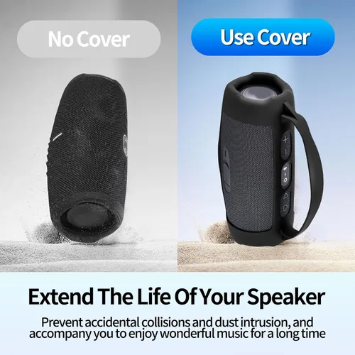 Miniatura 6 de Funda de silicona Charge 5, funda protectora de transporte portátil, bolsa de viaje con correa para el hombro para JBL Charge 5 Wi-Fi/Charge 5