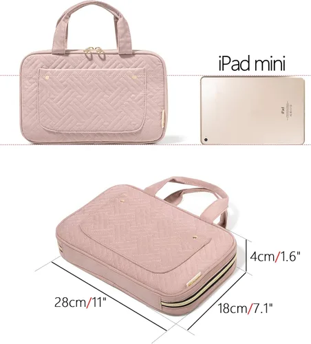 Miniatura 6 de Yarwo Estuche para agujas de tejer (hasta 10.6 pulgadas), organizador de ganchos de ganchillo con doble asa para agujas de tejer circulares
