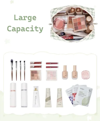 Miniatura 2 de Narwey Bolsa de maquillaje con inicial, regalos de graduación para adolescentes, niñas, niños y adolescentes, cosas de moda de 6 a 18 años, bolsa