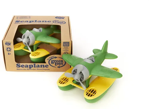 Miniatura 5 de Green Toys Hidroavión en Color Verde - Libre de BPA, Hidroavión Libre de Ftalatos para Mejorar el Agarre en Pinza. Juguetes y Juegos, 9 x 9.5 x 6