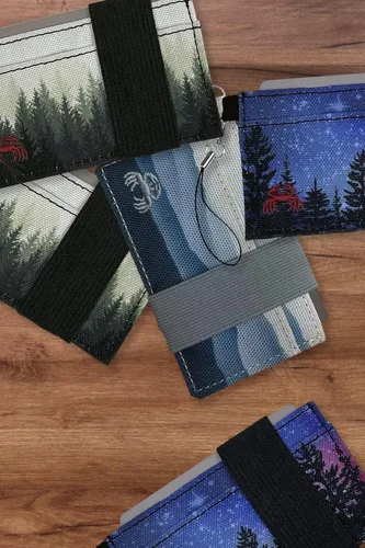 Miniatura 19 de Cartera minimalista fina – Serie Adventure – Lleva tarjetas, efectivo, teléfono, llaves – Se sostiene de forma segura para un fácil acceso – Cartera