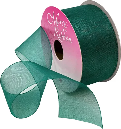 Miniatura 51 de Morex Ribbon 91803/100-609 Cinta de nailon Organdy, 5/8 pulgadas por 100 yardas, color rojo