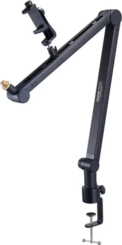 Miniatura 9 de VEVOR Brazo de brazo de micrófono, con abrazadera de montaje de escritorio, soporte de micrófono ajustable con gestión de cables, giratorio de 360°