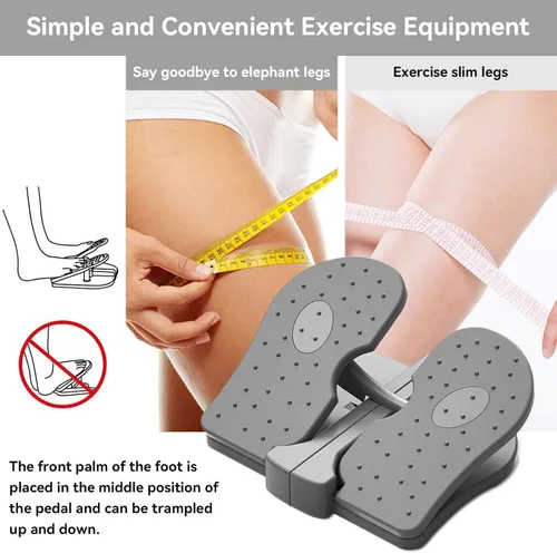Miniatura 5 de Mini entrenador paso a paso, máquina de ejercicio de nailon reforzado para pies, escalera, silenciosa, plegable, para piernas para oficina en casa