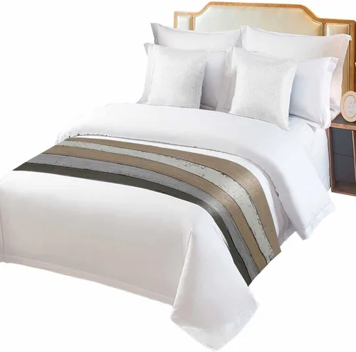 Camino de cama tamaño individual, estilo rústico de grano de madera gris degradado, bufandas decorativas, estilo campestre vintage, camino de cama