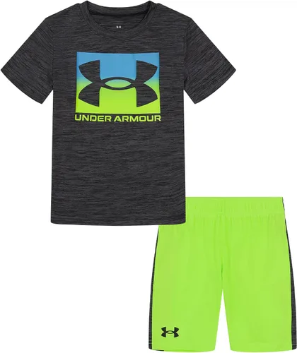 Miniatura 150 de Under Armour baby-girls Ua Terrazzo Leopard Heart SetShort Set