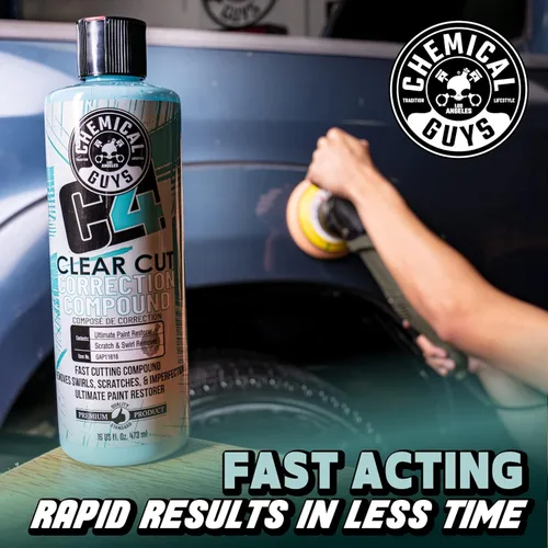 Miniatura 5 de Chemical Guys C4 Clear Cut - Compuesto de corrección profesional para pintura de automóviles, camiones, SUV y RV - Eliminador de microrrayas