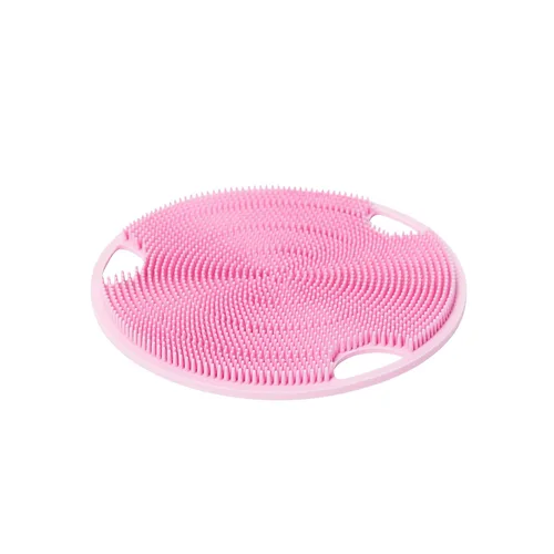 Boie USA Exfoliante de cuerpo plano, exfoliante de ducha suave similar a la silicona y cepillo de limpieza corporal, reemplazo de lufa adhesivo a la
