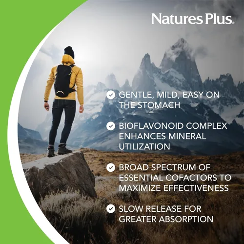 Miniatura 3 de NaturesPlus Hema-Plex Iron - 30 tabletas de liberación lenta - 85 mg de hierro quelado - Salud total de la sangre - con vitamina C y bioflavonoides