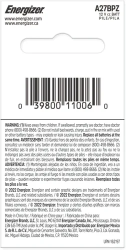 Miniatura 5 de Energizer Baterías de 12 V, A27 batería alcalina de 12 voltios, 6