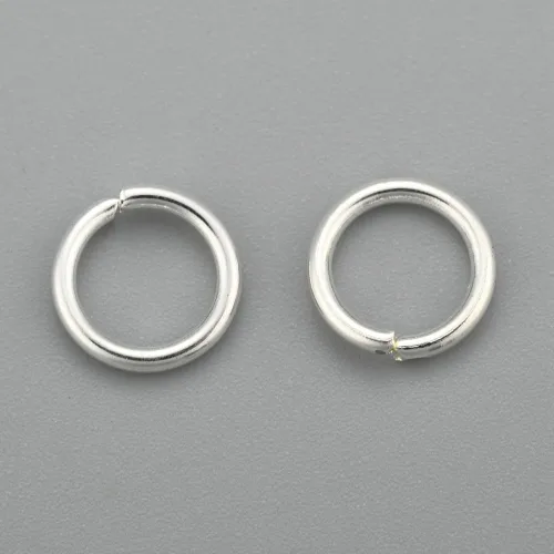 Miniatura 40 de HDSupplies 100 piezas - 4mm de argollas de acero inoxidable 304 de tono negro - Calibre 22 (espesor de 0.6mm)
