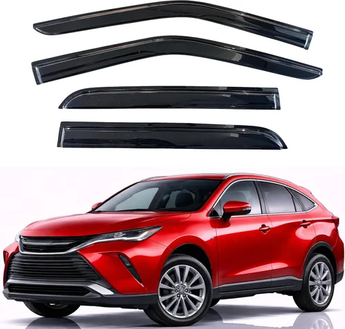 Miniatura 220 de KPY Visor de ventana compatible con Hyundai Tucson 2021-2025, 4 piezas de deflector de ventilación para ventana lateral, estilo Mugen, protector