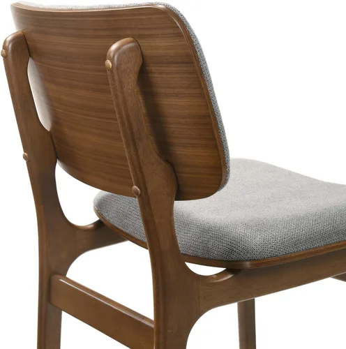 Miniatura 8 de Armen Living Lima - Juego de 2 sillas de comedor de madera con acabado de tela, 20 pulgadas de ancho, 22 pulgadas de profundidad x 20 pulgadas