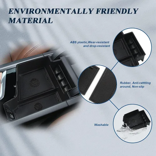 Miniatura 4 de BIBIBO 2023 2024 XC60 XC90 S90 V90 Organizador de Consola Central para Volvo XC60 V60 S60 S90 V90 XC90 de 2018-2023 2024 Caja de Almacenamiento