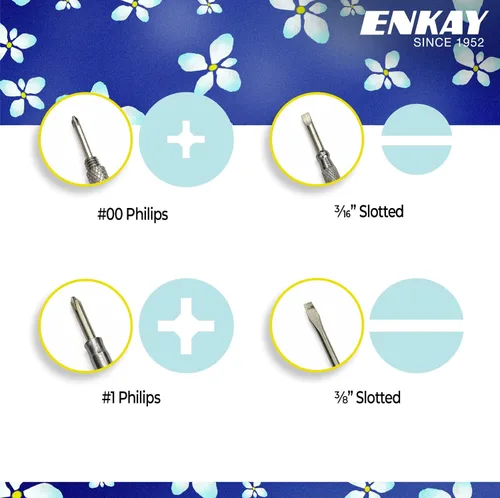 Miniatura 5 de ENKAY - Martillo y destornillador 6 en 1 con motivos florales, martillo de garra multifuncional con estampado de flores (Patrón 4)