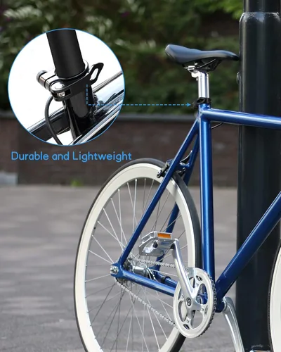 Miniatura 6 de CUNCUI Abrazaderas de asiento de bicicleta 2pc-azul oscuro, 1.252 in