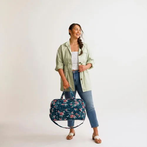 Miniatura 5 de Vera Bradley Bolsa de viaje Grand Weekender de algodón para mujer