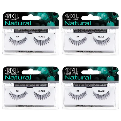 Miniatura 19 de Ardell Pestañas postizas Demi 101 – Negro, volumen completo, tira redondeada pestañas finas para un aspecto natural, paquete de 4