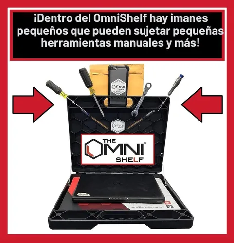 Miniatura 6 de La estación de trabajo portátil OmniShelf, caja de herramientas magnética, soporte para laptop con capacidad de 50 libras, estación de trabajo manos