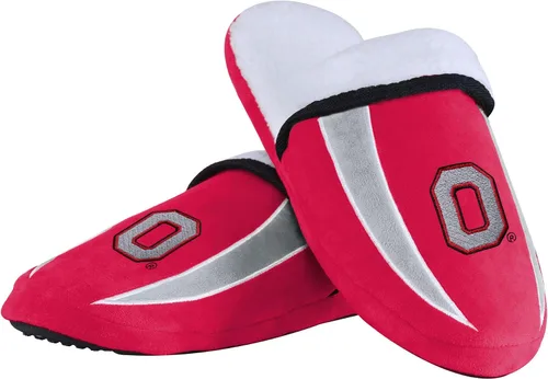 Miniatura 6 de FOCO mens NCAA College Team Logo Sherpa Moccasin Slippers