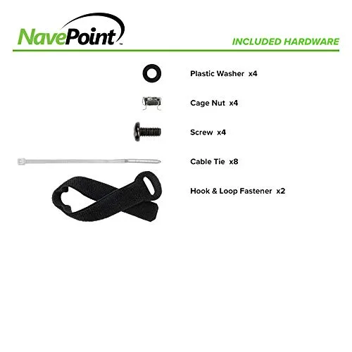 Miniatura 5 de NavePoint Panel de conexiones CAT6 de 48 puertos, 2U, negro