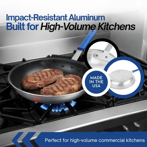 Miniatura 4 de Vollrath Wear-Ever CeramiGuard II sartén para freír con mango, Plateado
