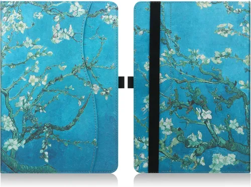 Miniatura 7 de HGWALP Funda universal para tablet de 9, 9.7, 10.1, 10.2, 10.5, 10.9 y 11 pulgadas, funda para tablet con múltiples ángeles de visión con correa