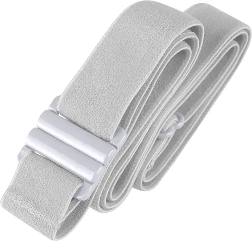 Miniatura 36 de Cinturón elástico ajustable – Cinturones para mujer, cinturón de cintura antideslizante, sin mostrar hebilla plana para mujer