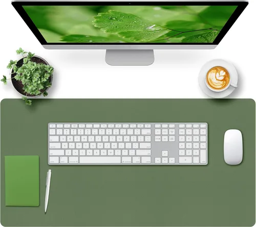 Miniatura 11 de Bloss Almohadilla de escritorio de cuero y reposamuñecas para teclado, alfombrilla grande para mouse + almohadilla para teclado + soporte de muñeca