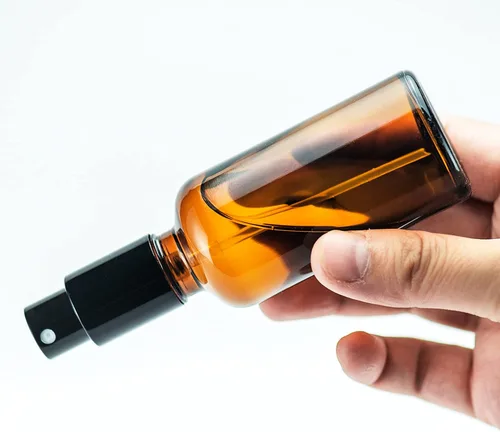 Miniatura 8 de YIZHAO Botellas de vidrio ámbar de 1 oz, con pequeño aerosol de niebla fina, tapa de metal, recargable para aceite esencial, viajes, limpieza