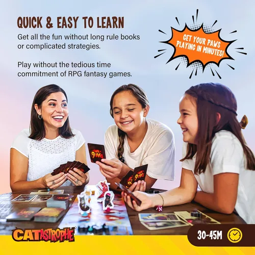 Miniatura 5 de CATastrophe Un Juego de 9 Vidas El Juego de Mesa Perfecto para la Noche Familiar y Amantes de los Gatos A partir de 10 años 2-6 Jugadores
