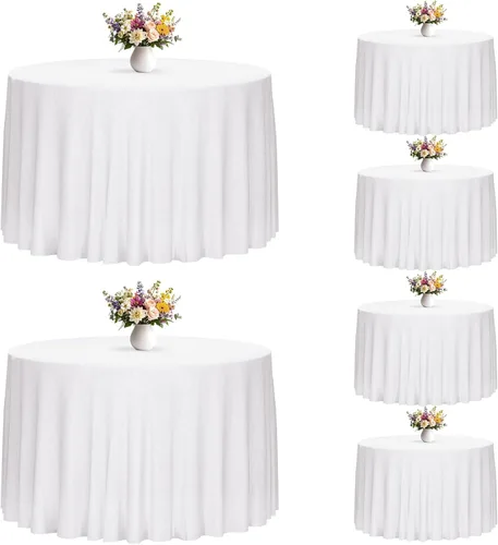 Miniatura 43 de Fixwal Paquete de 2 manteles rectangulares negros de 60 x 102 pulgadas, reutilizables, resistentes, lavables, para mesas de 6 pies, bodas, fiestas