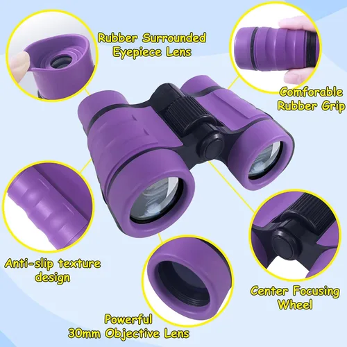 Miniatura 2 de ESSENSON - Binoculos para niños, juguetes y regalos para niños de 3 a 12 años, niños o niñas, telescopio para niños, juguetes al aire libre