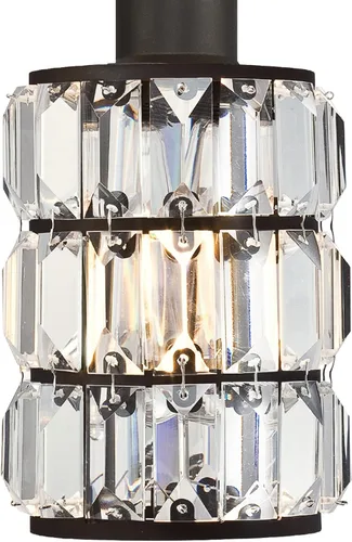 Miniatura 2 de Westinghouse Lighting 6337900 Sophie - Accesorio de pared interior de tres luces, acabado de bronce aceitado con cristal de prisma