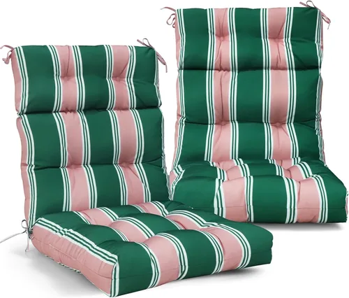 Miniatura 40 de EAGLE PEAK Cojín Acolchado para Silla de Patio con Respaldo Alto para Exteriores/Interiores, Juego de 1, 46'' x 22'', Azul Claro