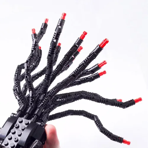 Miniatura 4 de Aetheria MOC - Robot centinela con tentáculos, juego de construcción de películas de ciencia ficción, escenas de batalla, bloques de construcción