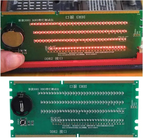 Miniatura 2 de VBESTLIFE - Tarjeta base de escritorio para PC, DDR 2/DDR 3 RAM con ranura de memoria RAM con luz LED