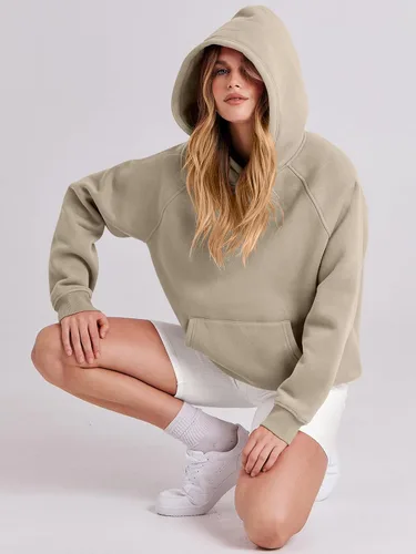 Miniatura 158 de ANRABESS - Sudaderas con capucha para mujer, sobre talla, de vellón de manga larga, modelo de 2024, para otoño