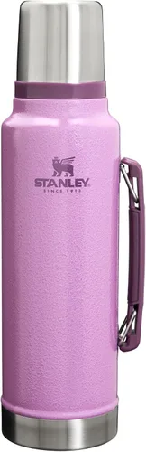 Miniatura 13 de Stanley Botella clásica legendaria al vacío de 1 cuarto de galón, boca ancha con tapa de taza a prueba de fugas, mantiene las bebidas calientes