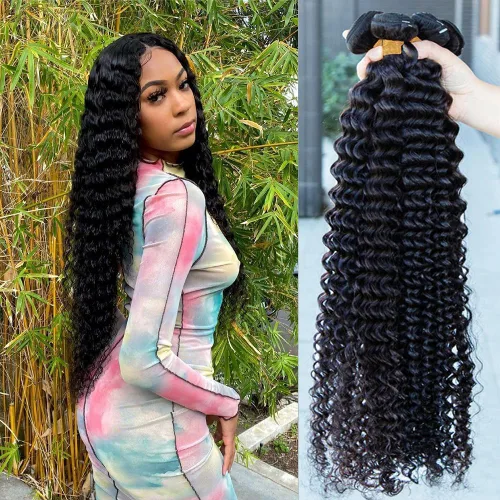 Miniatura 30 de Beautymoon Paquetes de cabello liso negro jet 4 manojos, cabello humano brasileño 14 16 18 20 pulgadas, 100% cabello virgen sin procesar liso, 4