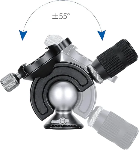 Miniatura 3 de Leofoto Cabezal de bola MH-35 de 1.378 in, con control de manillar, compatible con arca, ideal para tiro al blanco