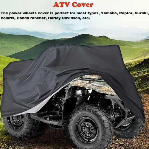 Miniatura 6 de Cubierta impermeable para cuatrimoto Quad ATC 4 ruedas, almacenamiento al aire libre, polvo, nieve, resistente a desgarros, cubiertas protectoras