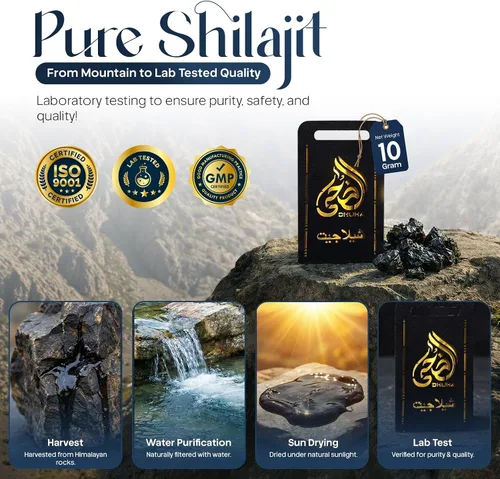 Miniatura 6 de Resina Shilajit pura del Himalaya de 0.35 oz – Shilajit de grado dorado con más de 85 minerales y ácido fúlvico Shilajit puro probado