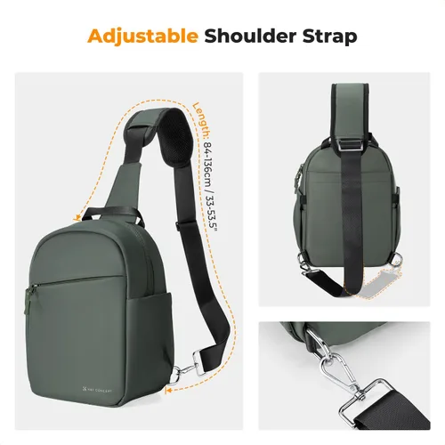 Miniatura 5 de K&F CONCEPT Bolso pequeño para cámara para fotógrafo, bolsa de hombro cruzada para cámara DSLR/SLR/sin espejo, estuche compacto para cámara