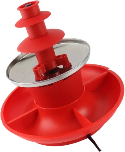 Fuente eléctrica de salsa de chocolate de 3 niveles, máquina de fusión, juego de fuente de fondue para salsa de chocolate, mini fondue de chocolate