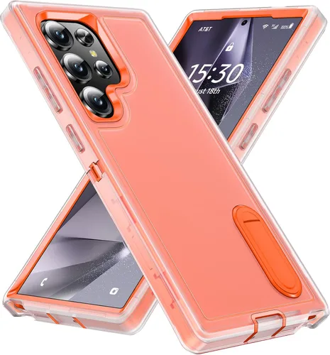 Miniatura 10 de BaHaHoues - Funda para Samsung Galaxy S22 con patas de apoyo incorporadas, cubierta protectora a prueba de golpes/polvo/caídas de grado militar