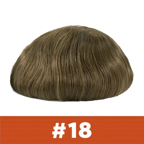 Miniatura 2 de Zakya Sistema de cabello para hombres, cabello humano real, todo en V, sistema de cabello para hombre, 0.002 in, base de piel ultrafina