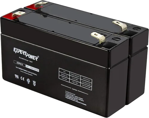 Miniatura 6 de Baterías selladas de ácido de plomo ExpertPower 6v 1.2 Ah, Negro