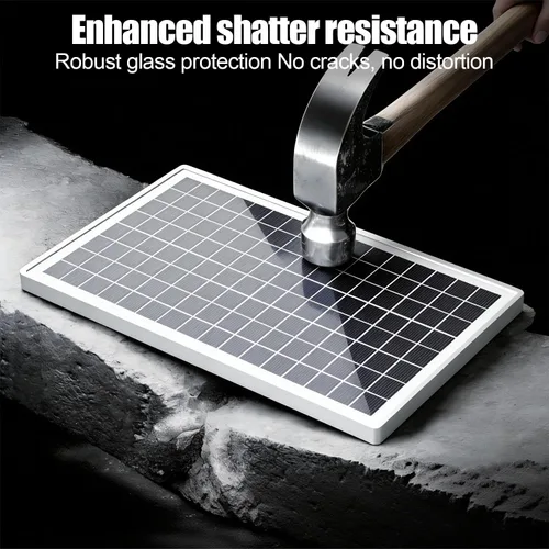 Miniatura 6 de SOLPERK Kit de panel solar de 10 W 12 V, cargador de batería solar impermeable + controlador MPPT inteligente + soporte de montaje ajustable