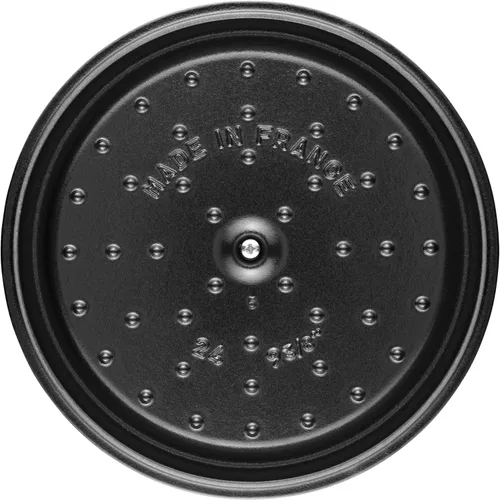 Miniatura 8 de staub La Cocotte Redondo 40501-412 Pico Cocotte Campagne redondo 9.4 pulgadas (9.4 in) Grande, fundición ambas manos, olla esmaltada, compatible
